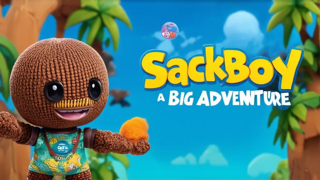 Screenshot of Sackboy: A Big Adventure featuring colorful graphics and cooperative gameplay