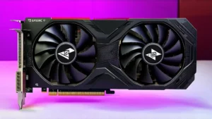 Nvidia GeForce RTX 5090 graphics card showcasing advanced design and features.