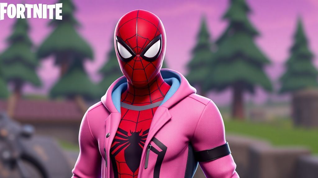 Peter B. Parker character from Fortnite wearing a pink bathrobe and slippers.