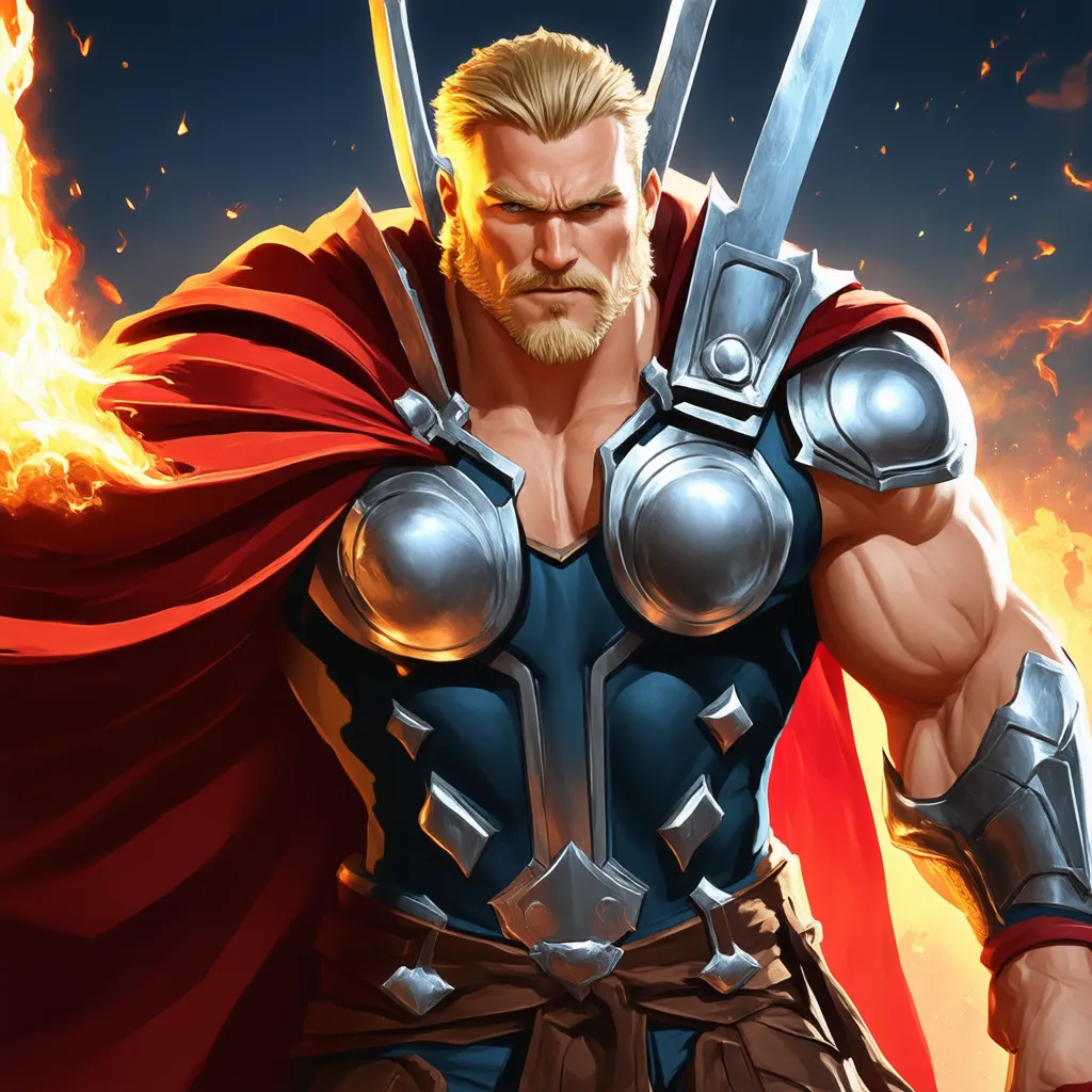 Thor – The God of Thunder, Marvel Rivals' Hero, wielding Mjolnir in action