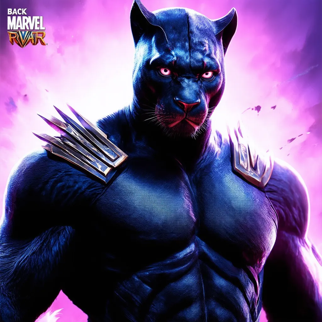 Black Panther – The King of Wakanda Hero, Marvel Rivals' Hero, showcasing his agility and vibranium claws.