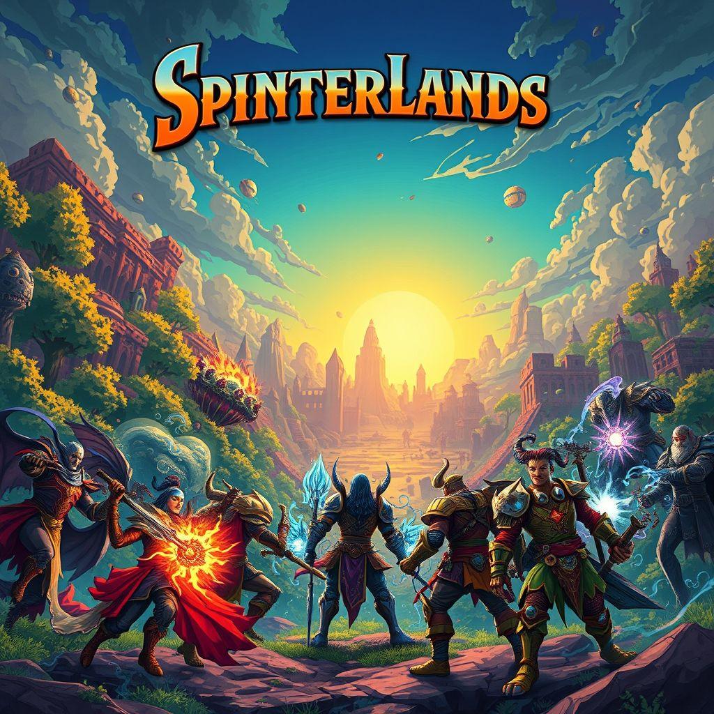 An intense battle scene in Splinterlands showing monsters in combat